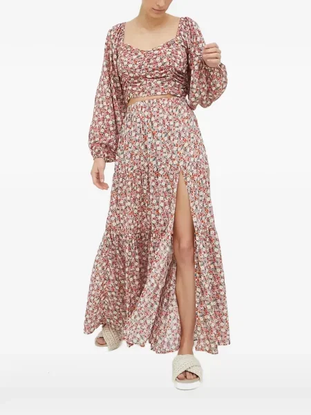 Bluză florală Billabong cu model floral roz