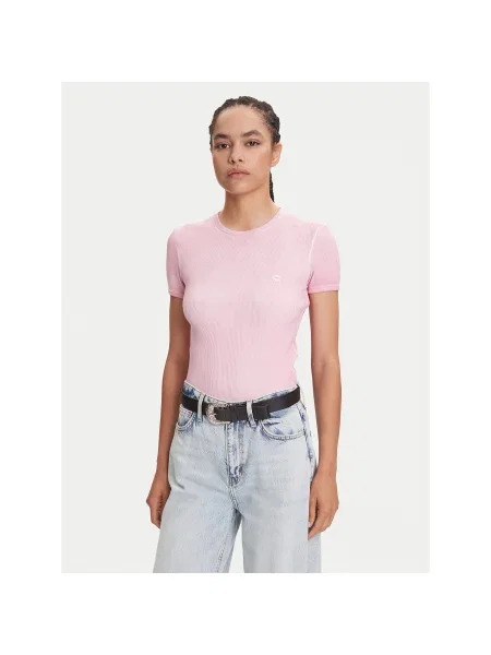 Miss Sixty Póló Slim Fit rózsaszín