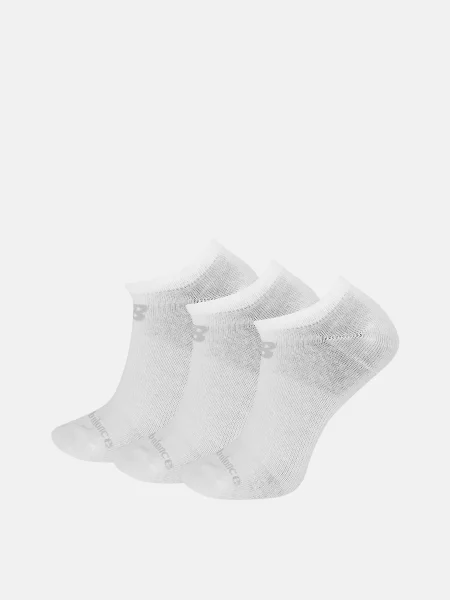 New Balance Prf Cotton Flat Knit No Show 3 шт Набір шкарпеток Унісекс білий