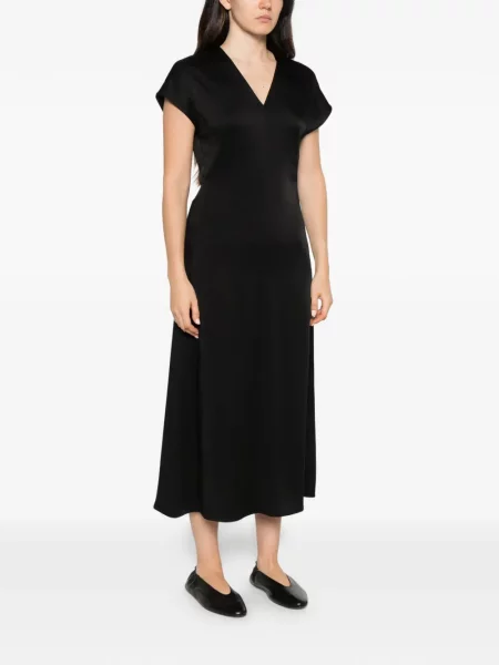 Scurt rochie midi Herno cu decolteu în V negru