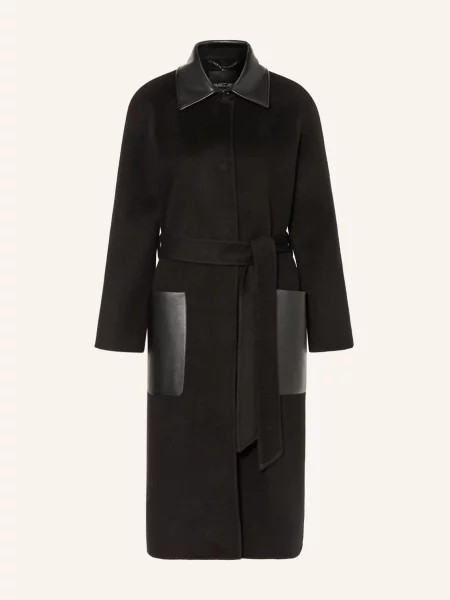 Marc Cain Vlněný Kabát black new černý