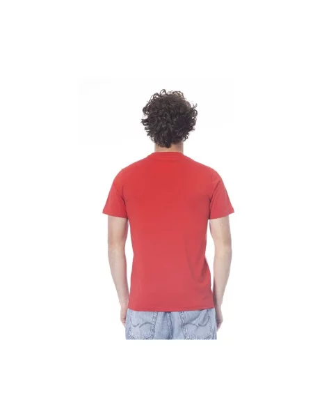 Tricou Cavalli Class cu mâneci scurte roșu