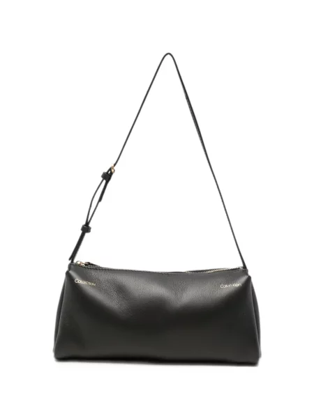 Kožna shopper torbica Calvin Klein Collection crna