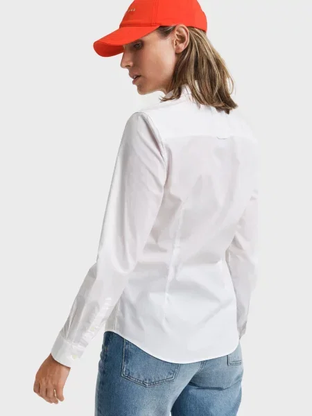 Рубашка Gant из поплина белая