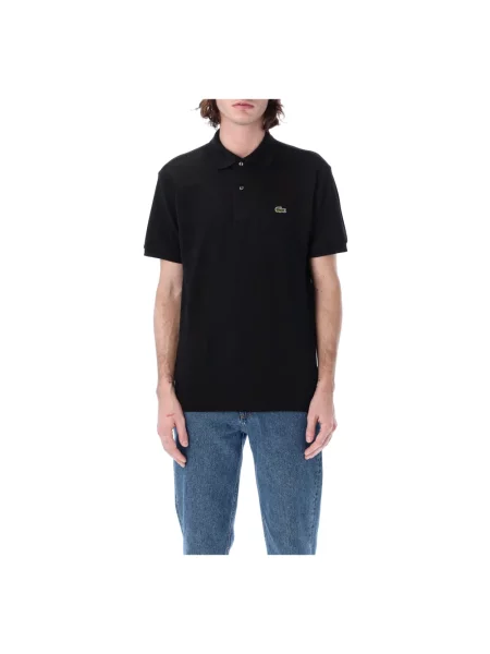 Koszulka polo Lacoste z krótkim rękawem czarna