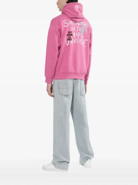 Hanorac cu glugă Aape By A Bathing Ape roz