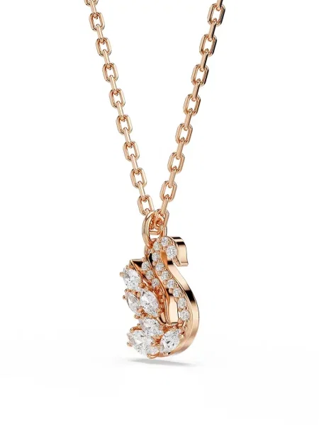 Palton Swarovski transparente roz
