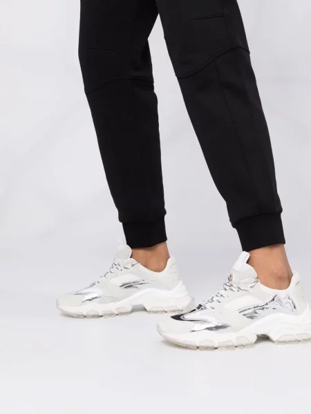 Pantaloni Moncler cu imagine alergare negru