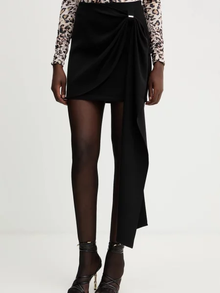Fracomina spódnica mini rozkloszowana czarny