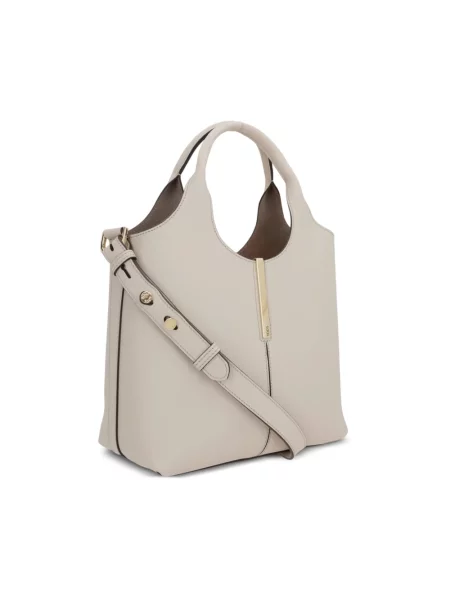 Shopperka Tod's skórzana beżowa