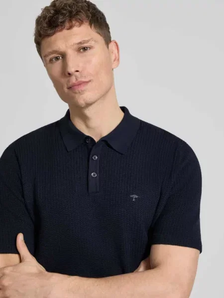 Koszulka polo w dzianinowym wyglądzie krój regular fit Fynch-hatton
