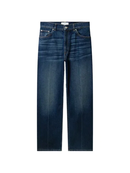 Blugi cu picior larg Stella Mccartney cu autograf albastru