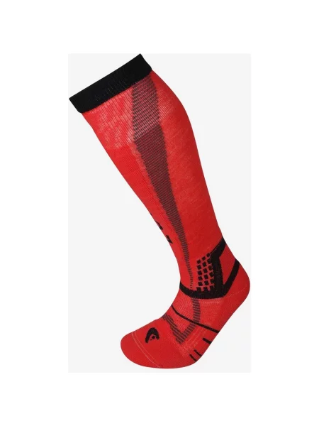 Skarpety Lorpen Ski Light Eco czerwono S czarne