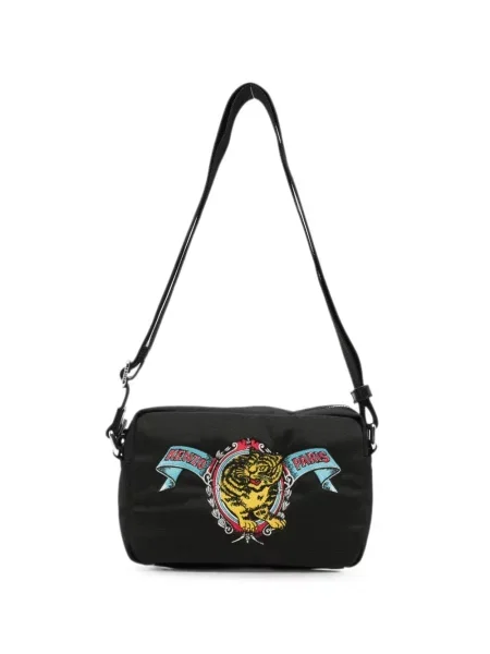 Geantă crossbody Kenzo cu broderie cu dungi de tigru negru