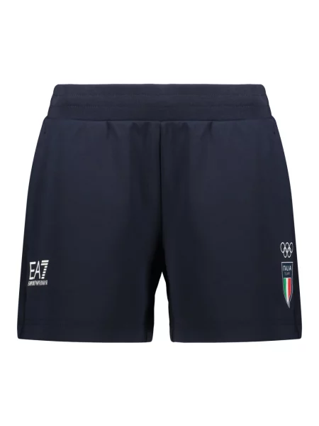 Szorty Emporio Armani Ea7 z logo niebieskie