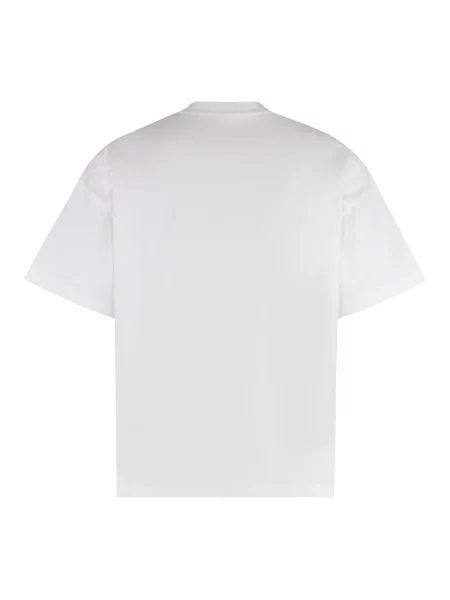 Koszulka Jil Sander z logo casual beżowa