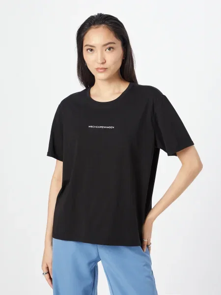 MOSS COPENHAGEN Tricou Terina negru alb