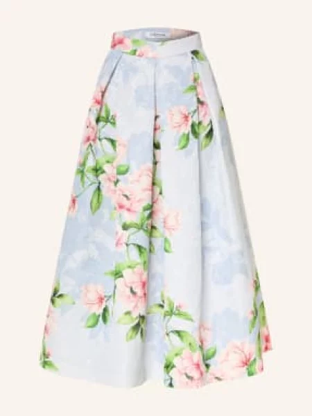 Lunatica Milano Spódnica Żakardowa blau zielona