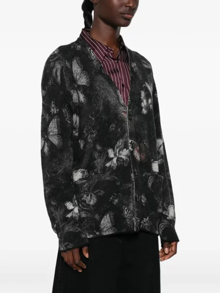 Cardigan R13 cu imagine negru