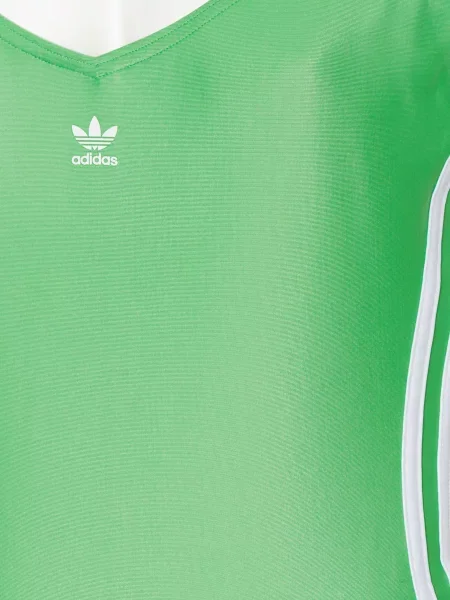 Adidas Originals Plavky Adicolor 3 Stripes neonově zelená bílá