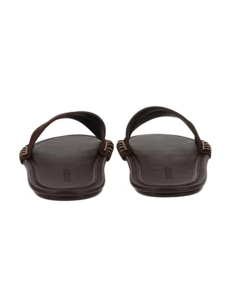 Klapki Jw Anderson skórzane brązowe