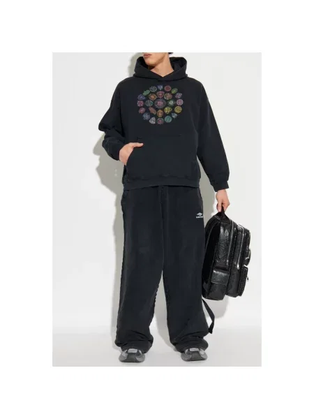 Bluza z kapturem Balenciaga czarna