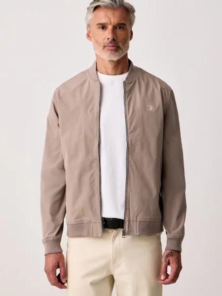 U.S. Polo Assn. geacă bomber pentru bărbați SMART bej