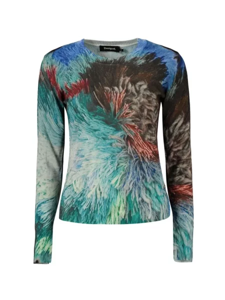 Pulover Desigual de in cu imagine albastru