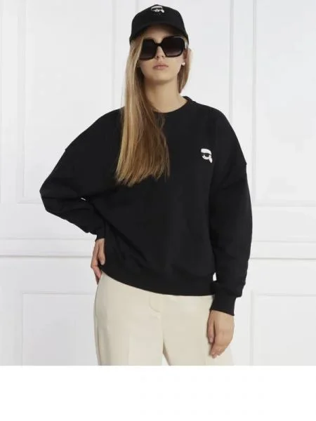 Karl Lagerfeld Hanorac ikonik | Oversize fit negru