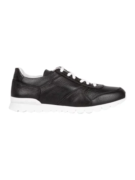 Sneakersy Kiton skórzane brązowe