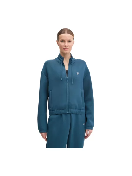 Bluza rozpinana Guess niebieska
