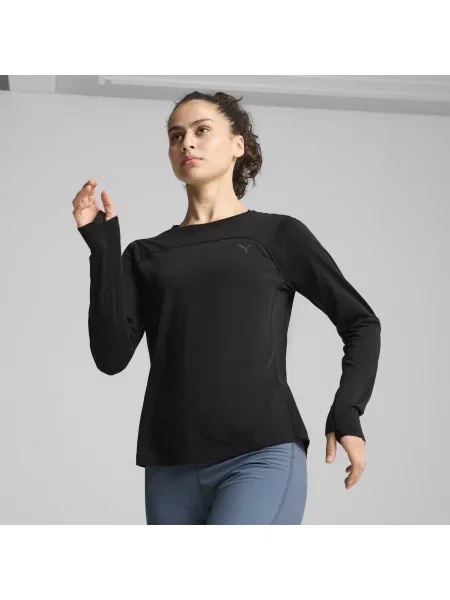 Top Puma z długim rękawem czarny