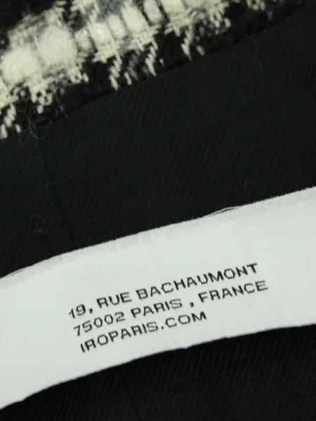 Geacă Iro din tweed negru