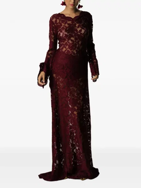 Lung rochie maxi Miau By Clara Rotescu roșu