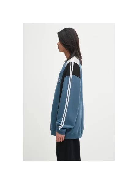 Martine Rose bluza Panelled wzorzysta niebieski