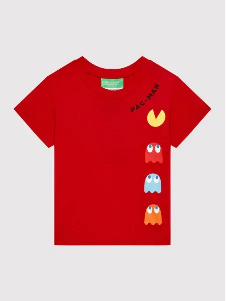United Colors Of Benetton Tricou PAC-MAN roșu