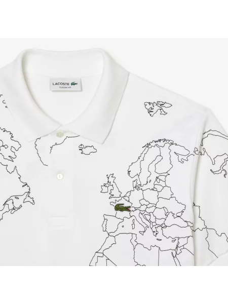 Поло Lacoste белое