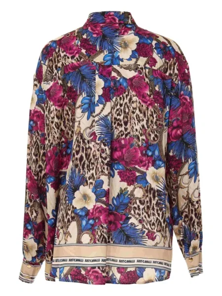 Cămașă Just Cavalli cu model floral cu imagine