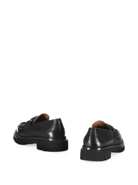 Pantofi loafer Bally din piele cu autograf negru