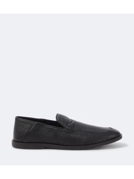 Pantofi loafer George Cleverley din piele negru