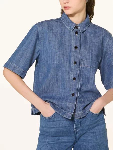 Lanius Bluzka Jeansowa blau niebieska