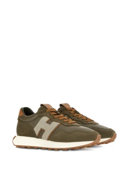 Sneakerși Hogan cu aplicații verde