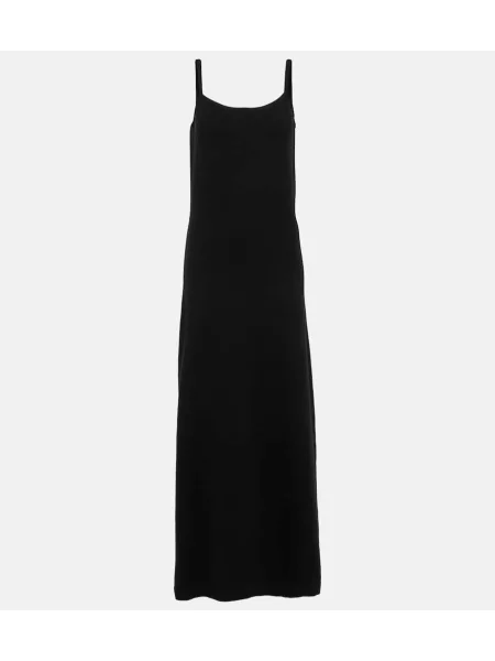 Rochie maxi Toteme din cașmir de costum negru