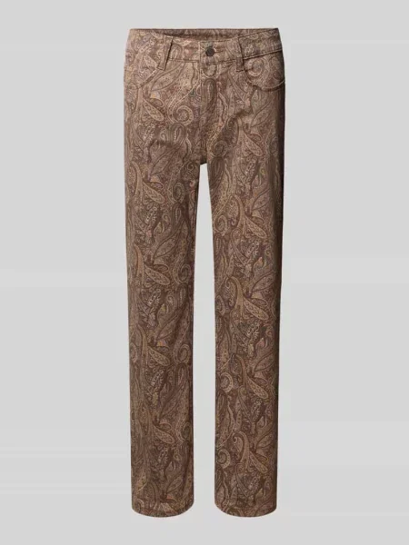 Jeansy o kroju straight fit z mieszanki bawełny z dodatkiem modalu model Dream Cropped' Mac