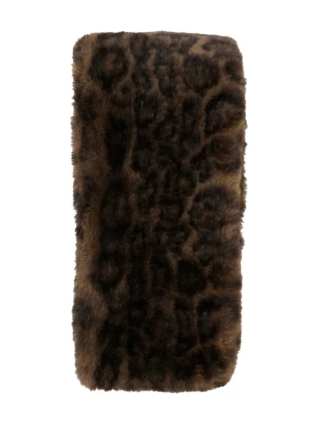 Fular Apparis cu model leopard maro