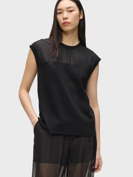 Топ Karl Lagerfeld чорний