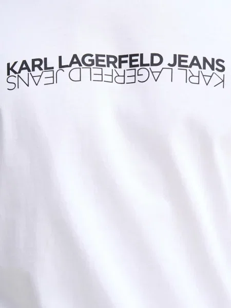 Футболка Karl Lagerfeld Jeans с принтом белая