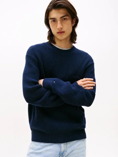 Tommy Jeans pulover de bleumarin