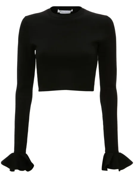 Cropp top Jw Anderson tricotate cu volane negru