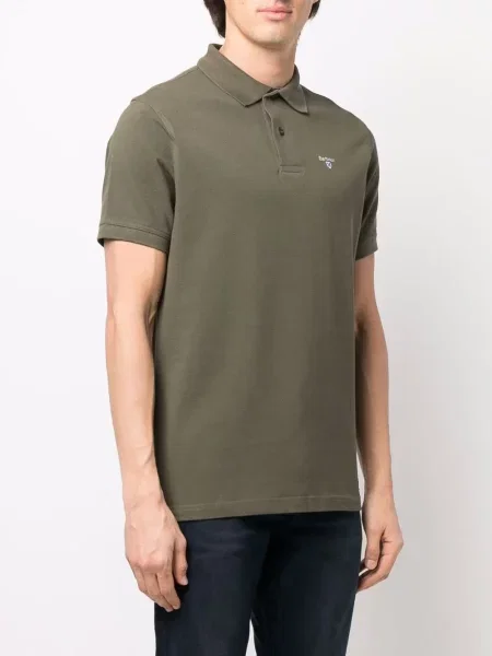 Haftowane polo Barbour zielone